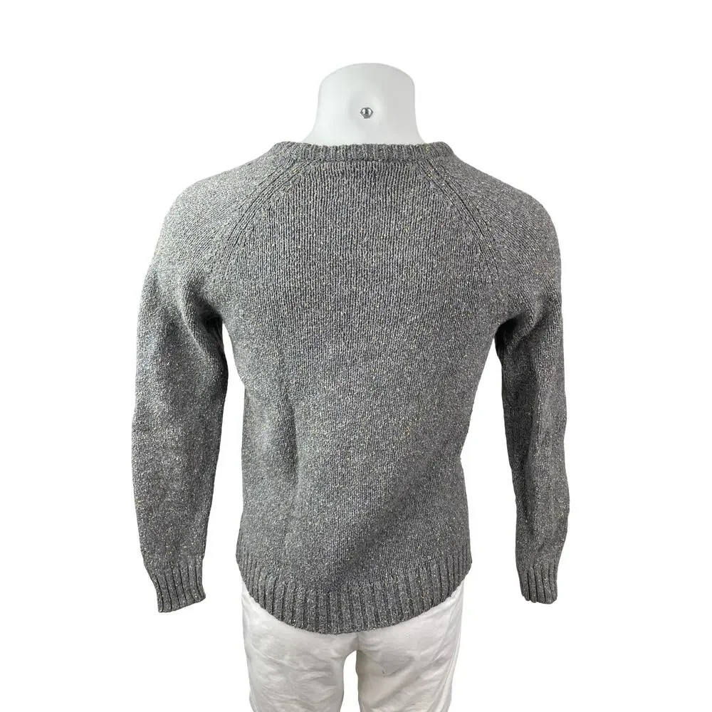 Hawkings McGill Men's Gray Long Sleeve Knit Crew Neck Cozy Sweater Top Size S